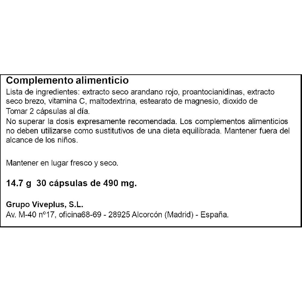 Eroski Arándano Rojo VIVE+ Bote 30 Cápsulas