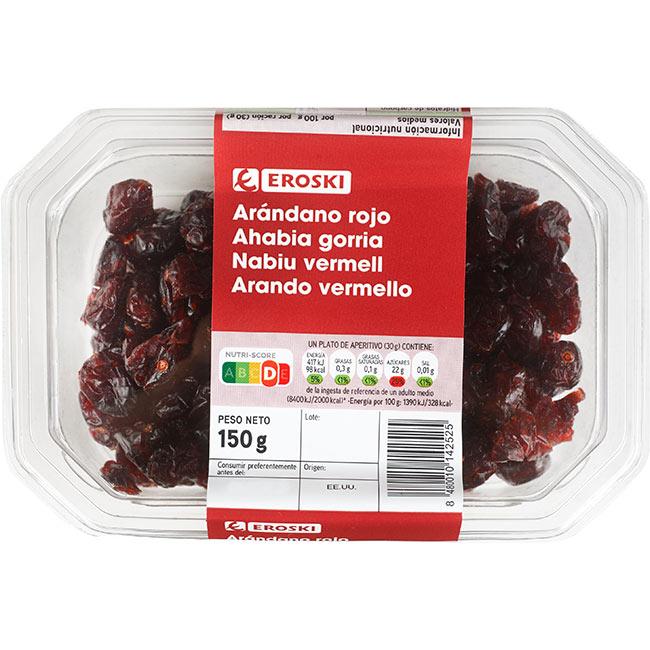 Eroski Arándanos rojos EROSKI tarrina 150 g