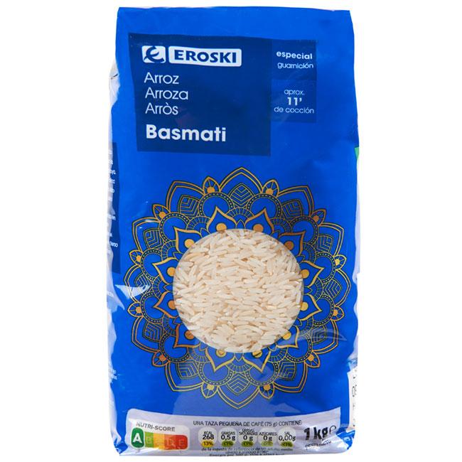 Eroski Arroz basmati EROSKI paquete 1 kg