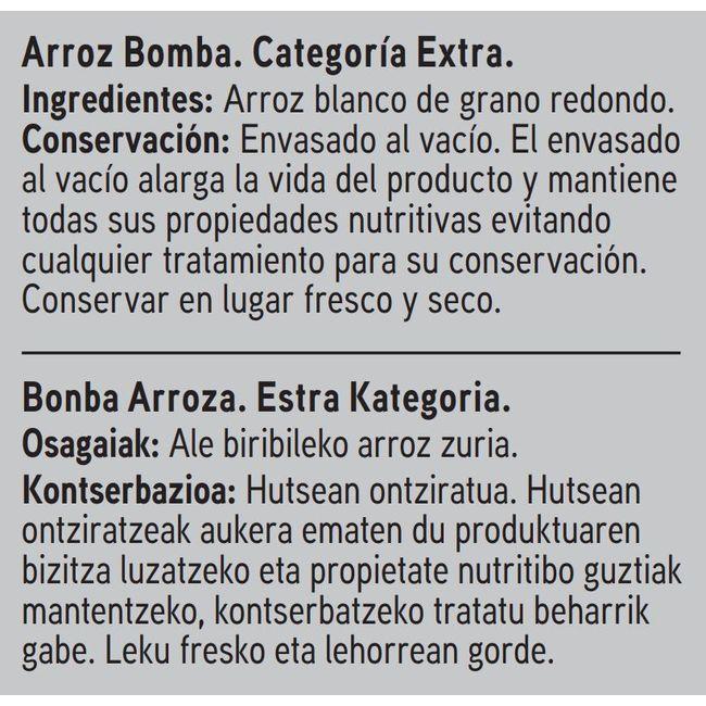 Eroski Arroz Bomba EROSKI SELEQTIA Caja 500 G