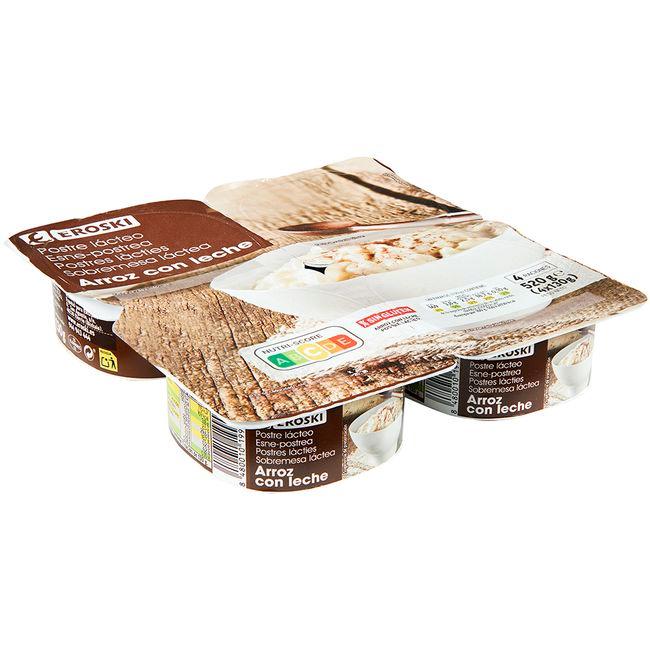 Eroski Arroz con leche EROSKI pack 4x130 g
