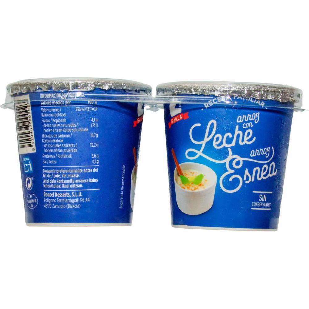 Eroski Arroz Con Leche GAILLA Pack 2x125 G