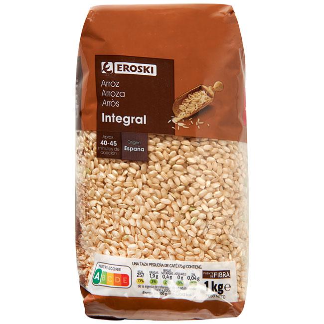 Eroski Arroz integral EROSKI paquete 1 kg