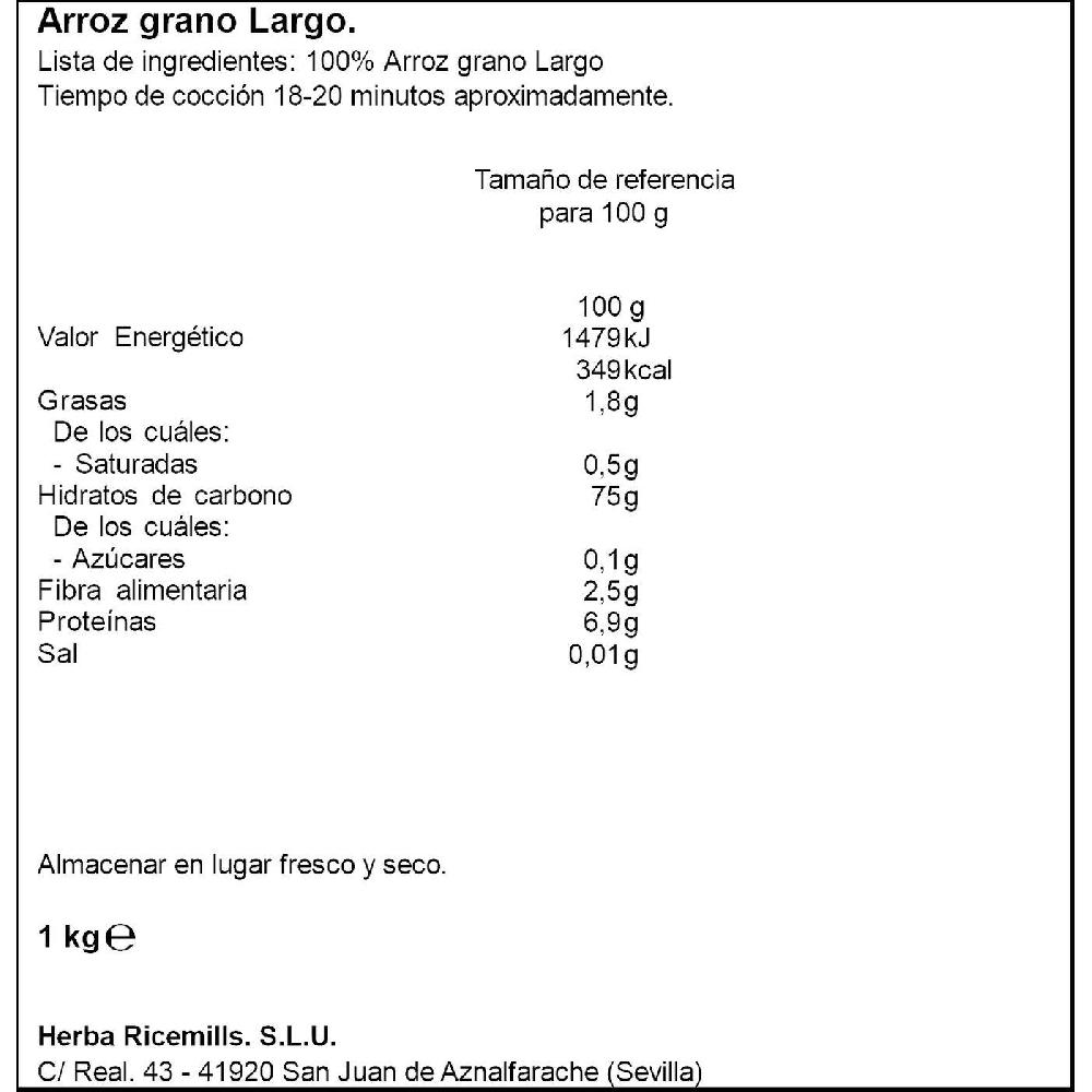 Eroski Arroz Vaporizado BRILLANTE Caja 1 Kg