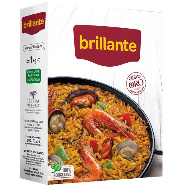 Eroski Arroz vaporizado BRILLANTE caja 1 kg
