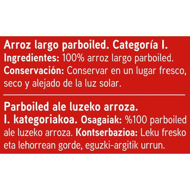 Eroski Arroz Vaporizado EROSKI Paquete 1 Kg