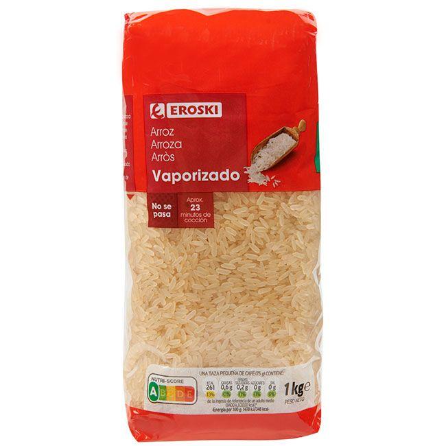Eroski Arroz vaporizado EROSKI paquete 1 kg