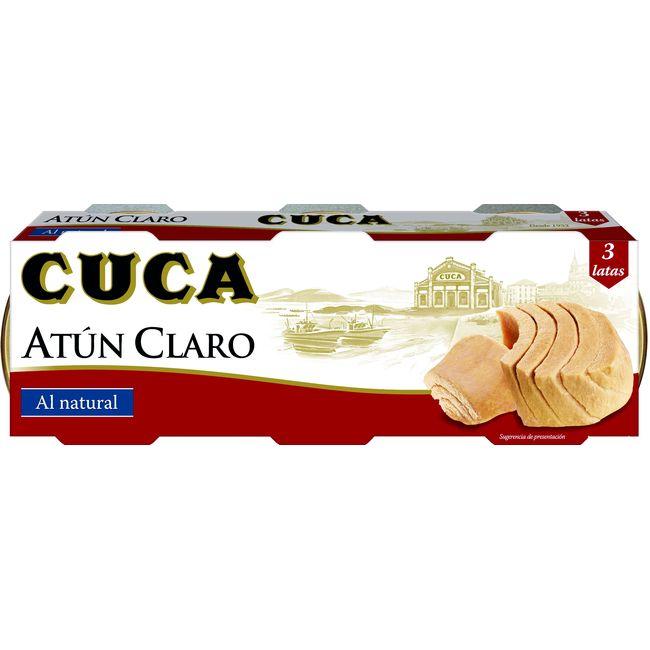 Eroski Atún claro natural CUCA pack 3x48 g
