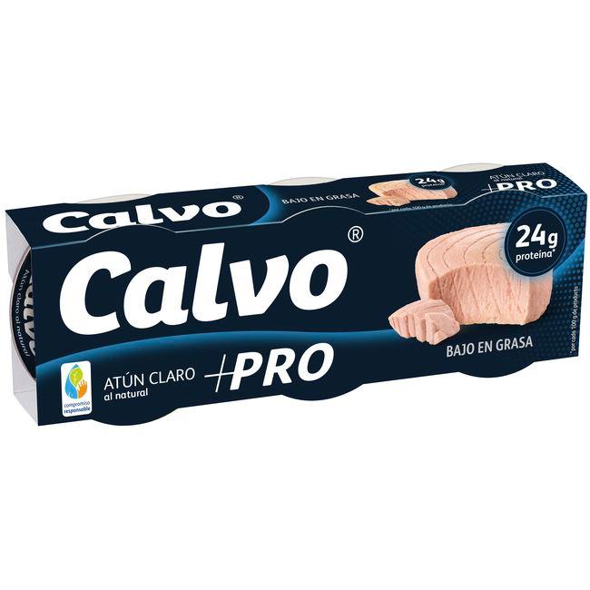 Eroski Atún claro natural +PRO CALVO pack 3x65 g