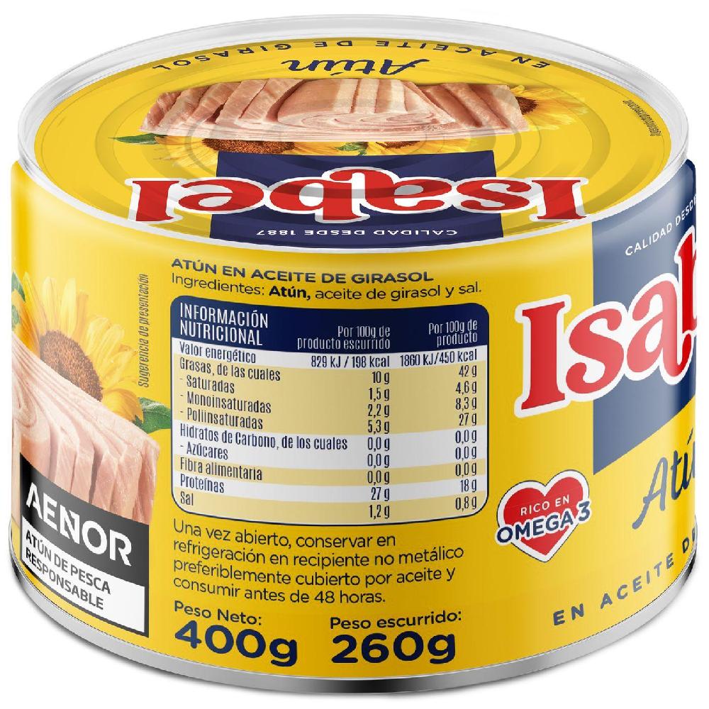 Eroski Atún En Aceite Girasol ISABEL Lata 400 G