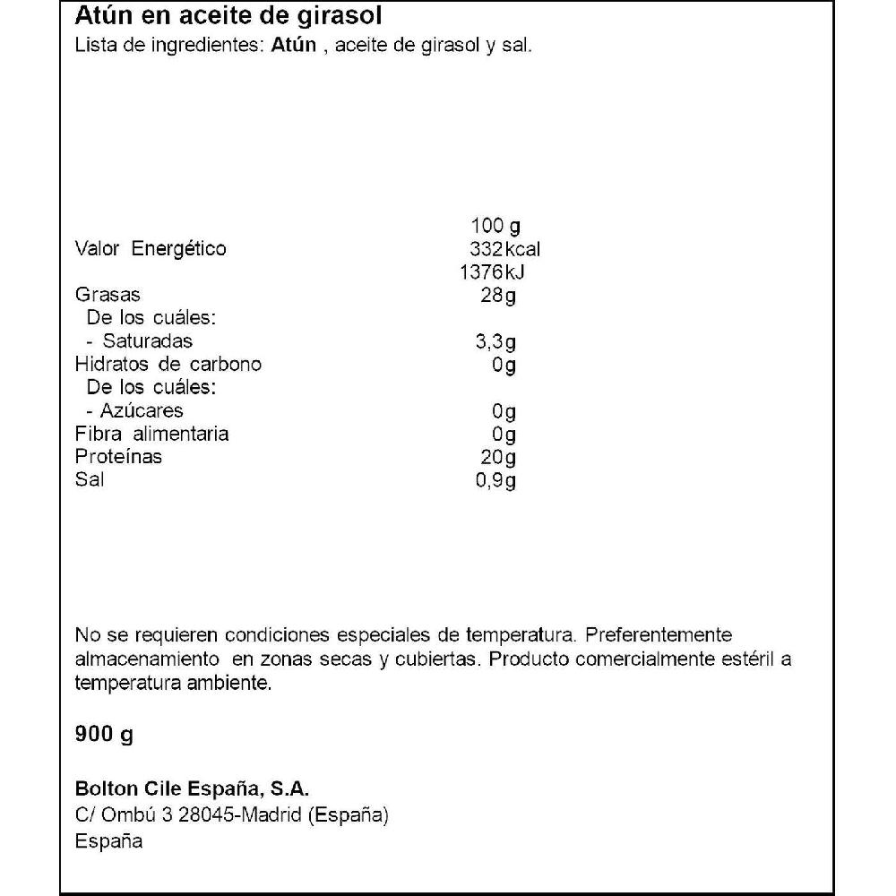 Eroski Atún En Aceite Vegetal ISABEL Lata 800 G