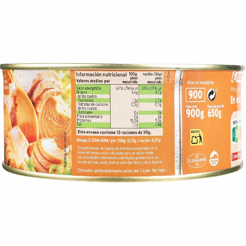 Eroski Atún En Escabeche EROSKI Lata 900 G