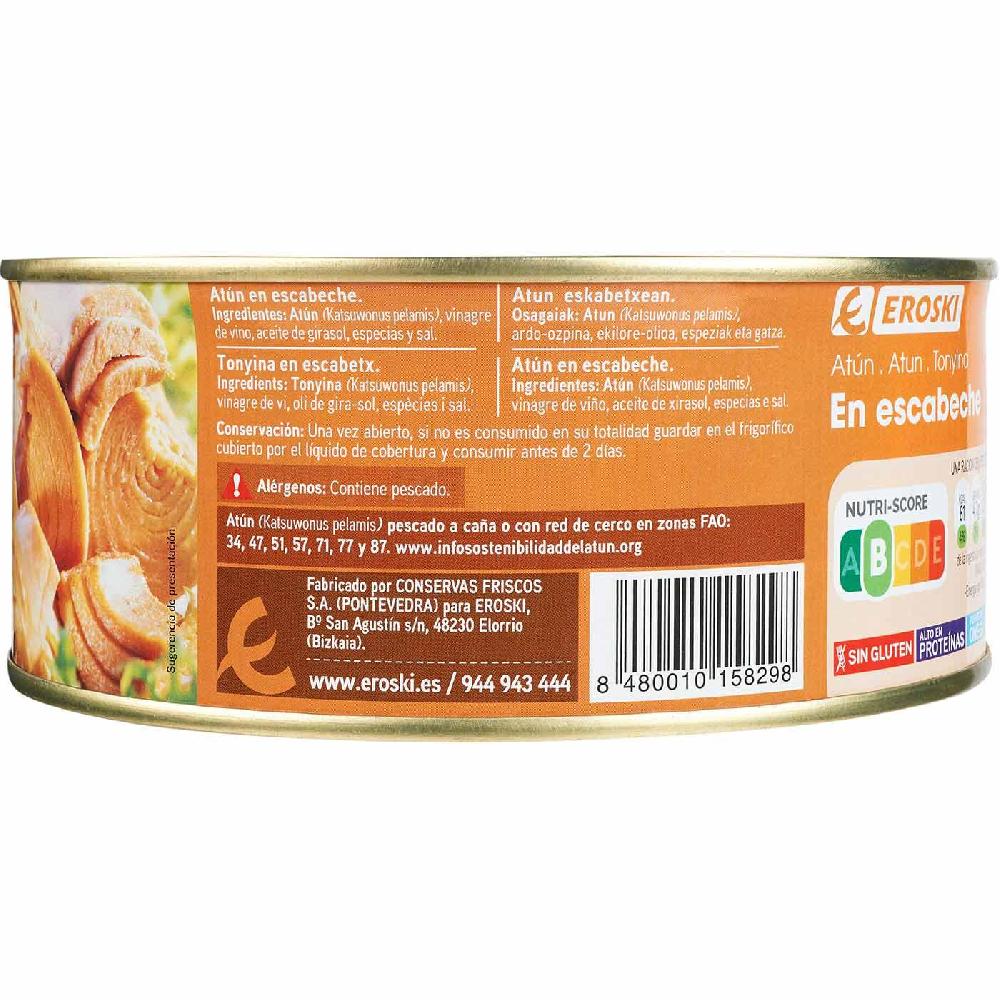 Eroski Atún En Escabeche EROSKI Lata 900 G