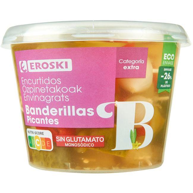 Eroski Banderillas picantes EROSKI cubeta 250 g