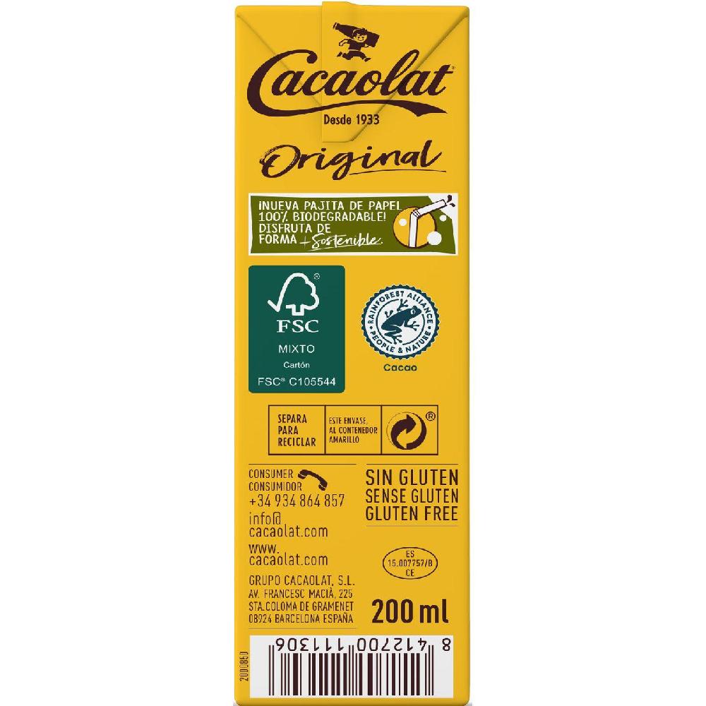 Eroski Batido De Cacao CACAOLAT Pack 6x200 Ml
