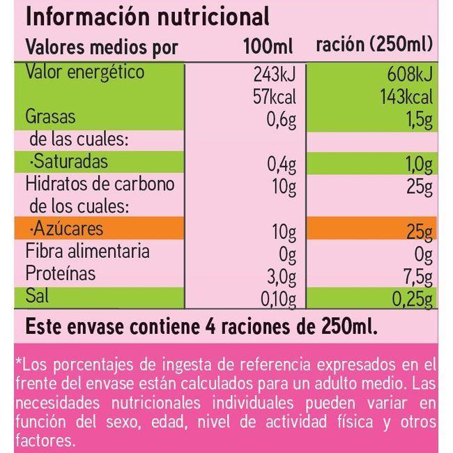 Eroski Batido De Fresa EROSKI Botella 1 Litro