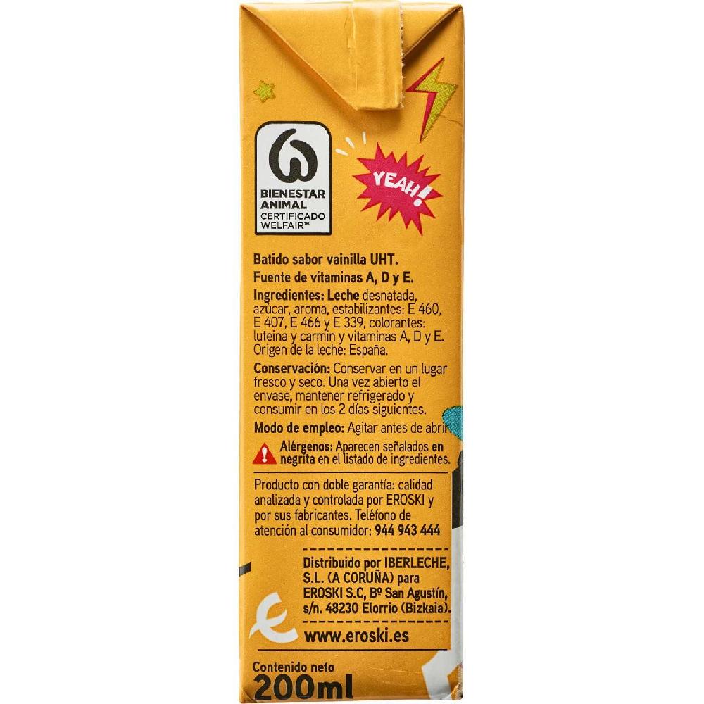 Eroski Batido De Vainilla EROSKI Pack 6x200 Ml