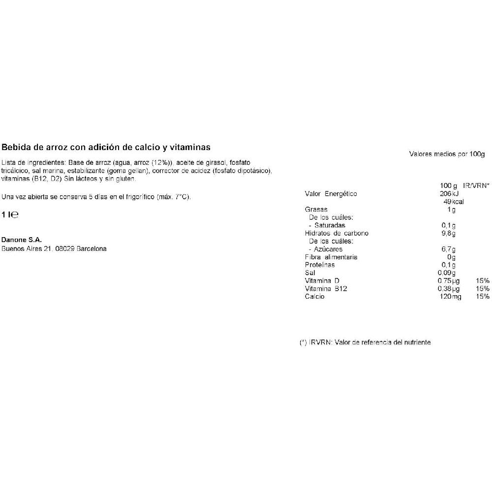 Eroski Bebida De Arroz ALPRO Brik 1 Litro