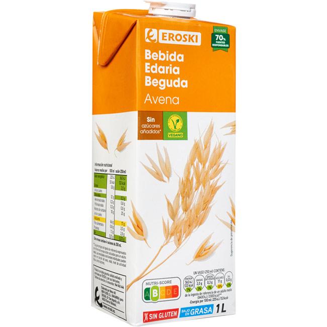 Eroski Bebida De Avena EROSKI Brik 1 Litro