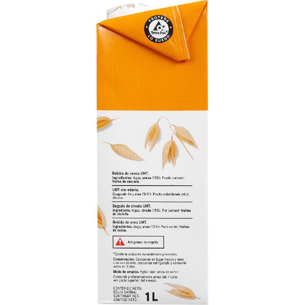 Eroski Bebida De Avena EROSKI Brik 1 Litro
