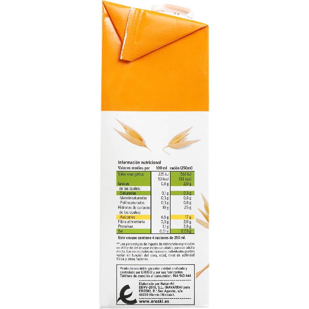 Eroski Bebida De Avena EROSKI Brik 1 Litro