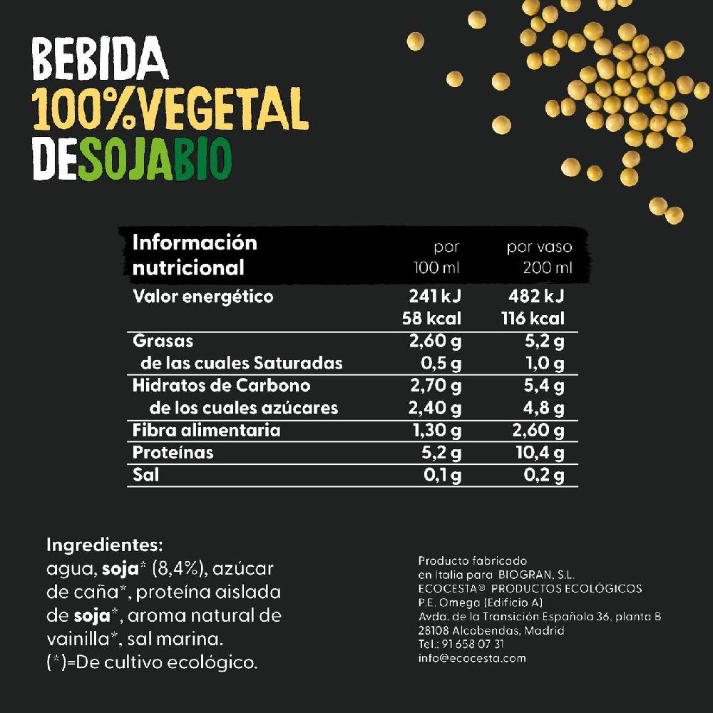 Eroski Bebida Vegetal Proteína ECOCESTA Brick 1 L