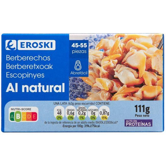 Eroski Berberecho 45/55 piezas EROSKI lata 63 g
