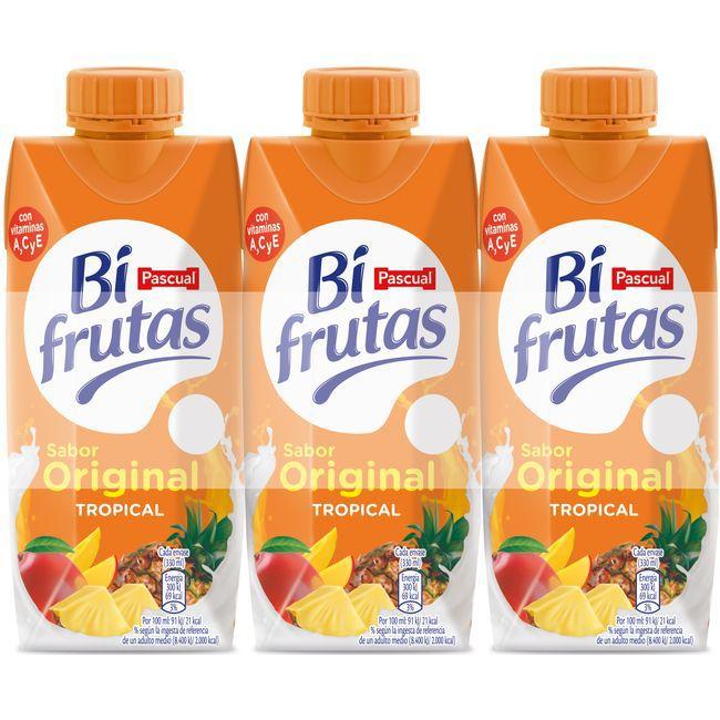 Eroski Bifrutas Tropical PASCUAL Pack 3x330 Ml