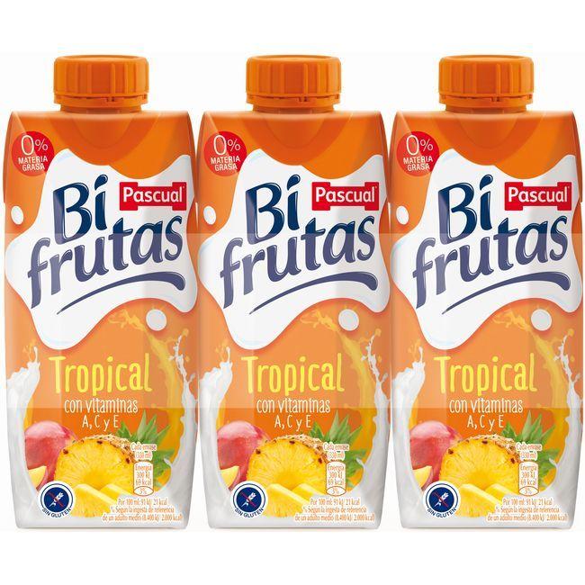 Eroski Bifrutas Tropical PASCUAL pack 3x330 ml