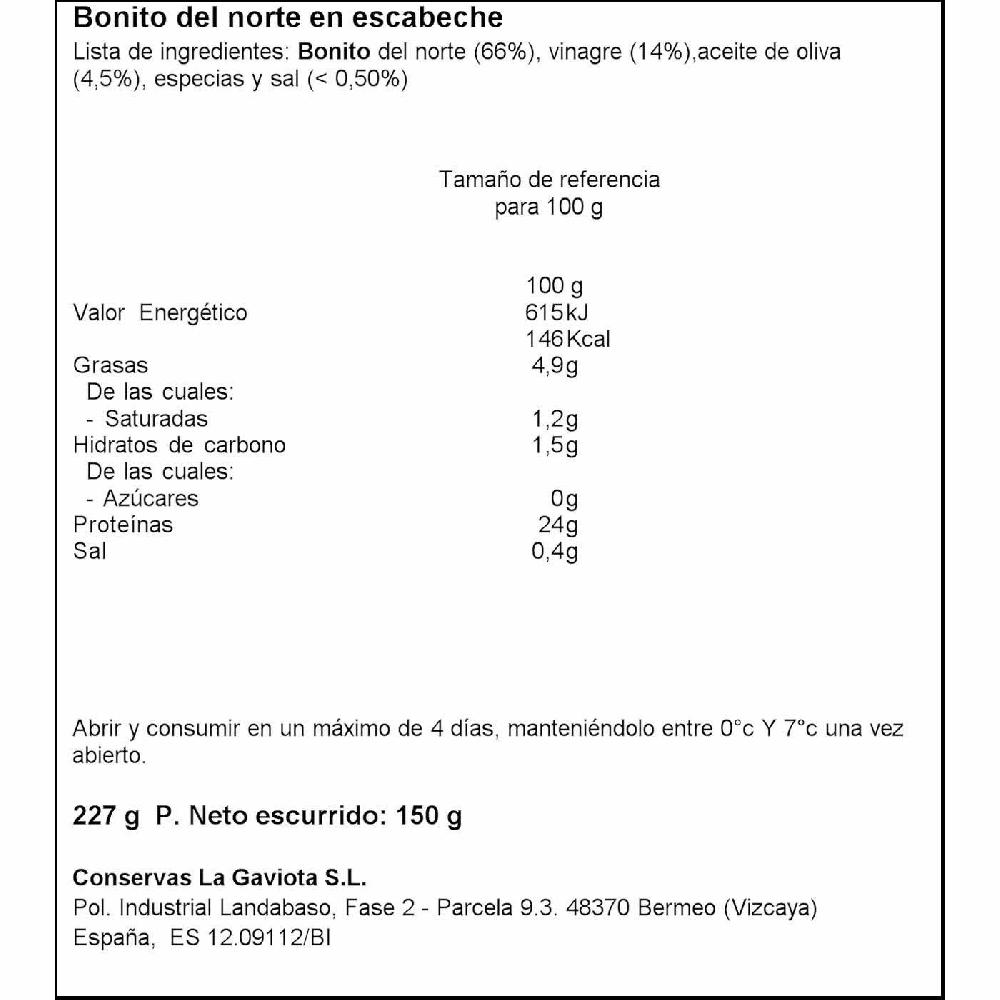 Eroski Bonito En Escabeche ARROYABE Frasco 227 G