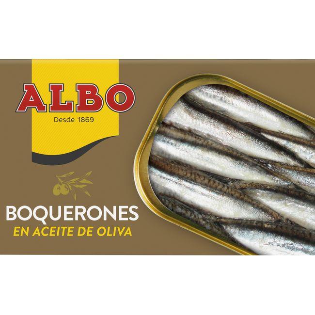 Eroski Boquerón en aceite de oliva ALBO lata 120 g