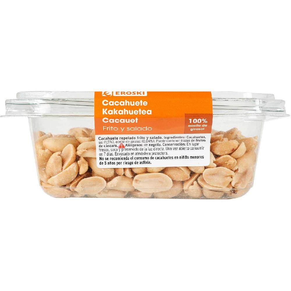Eroski Cacahuetes Fritos EROSKI Tarrina 200 G