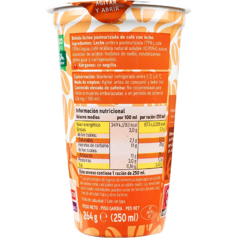 Eroski Café Latte Macchiato EROSKI Vaso 250 Ml