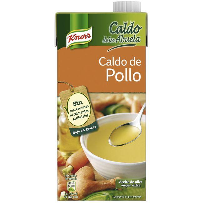 Eroski Caldo de pollo La Abuela KNORR brik 1 litro
