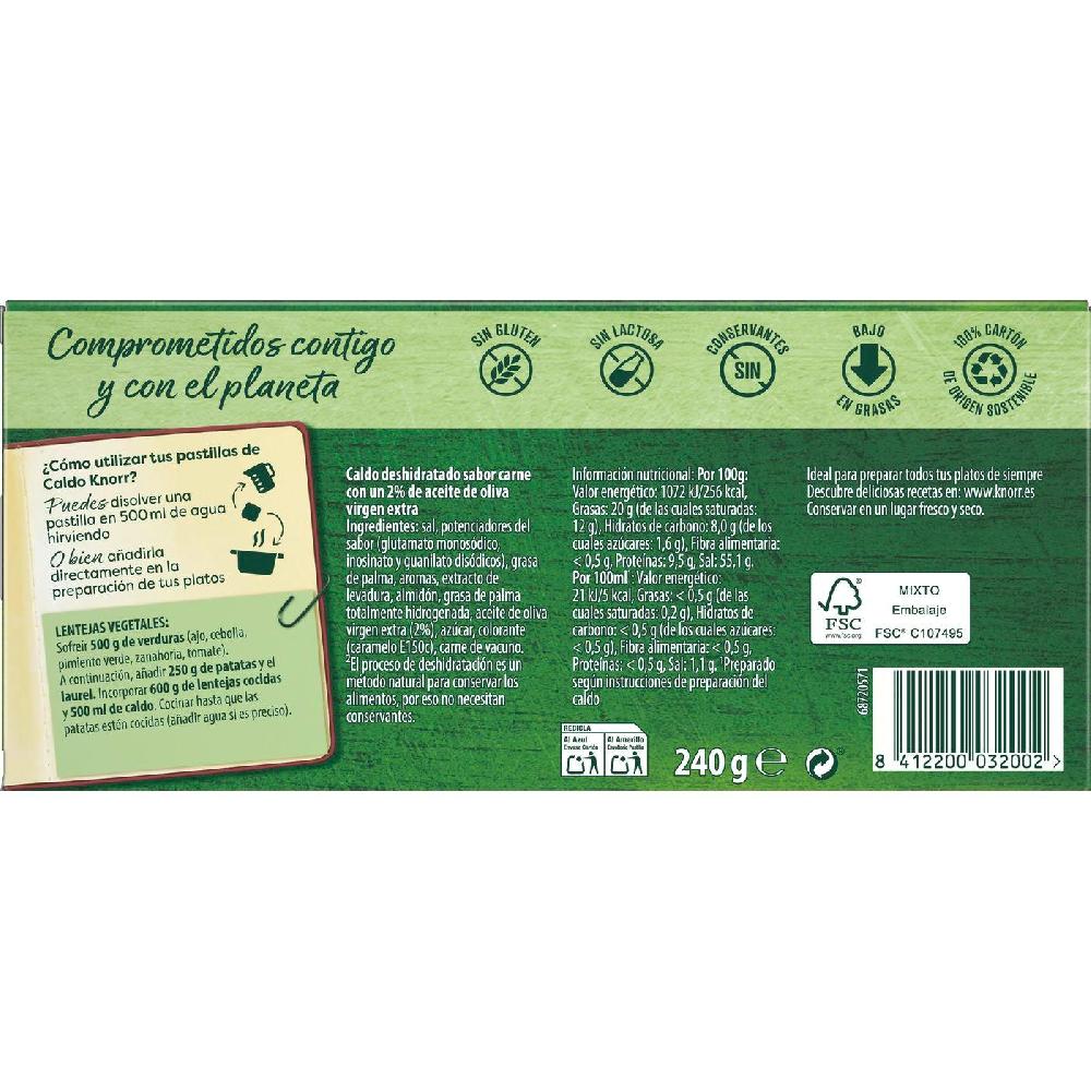 Eroski Caldo KNORR 24 Pastillas Caja 240 G