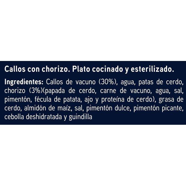 Eroski Callos Con Chorizo EROSKI Lata 380 G
