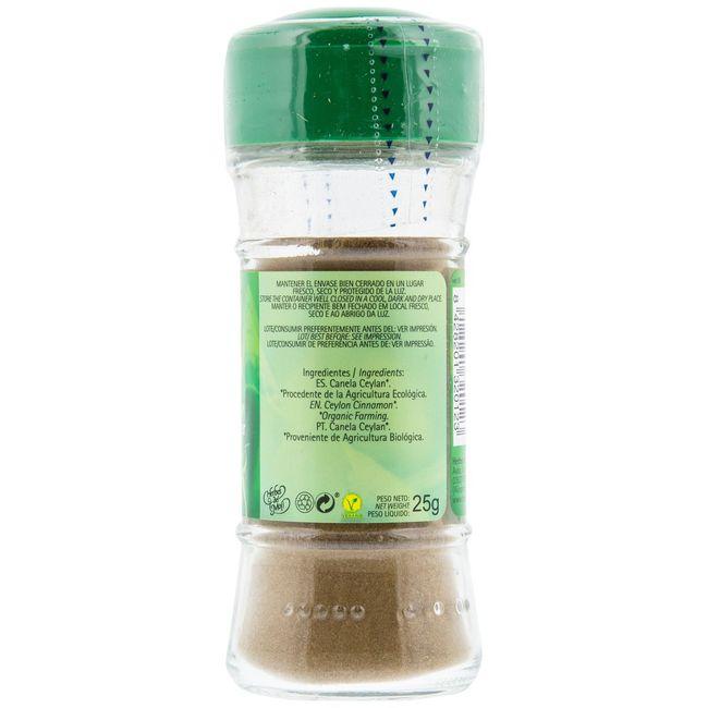 Eroski Canela De Ceylan Bio ARTEMISBIO Frasco 25 G