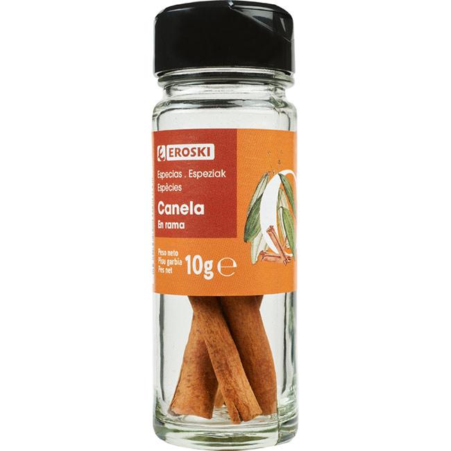 Eroski Canela en rama EROSKI frasco 10 g