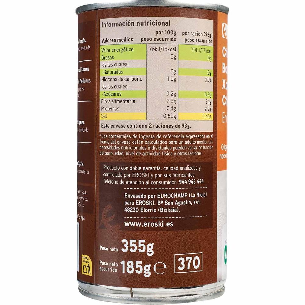 Eroski Champiñon Entero Extra EROSKI Lata 185 G