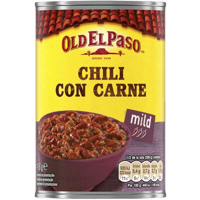 Eroski Chili con carne OLD EL PASO lata 418 g