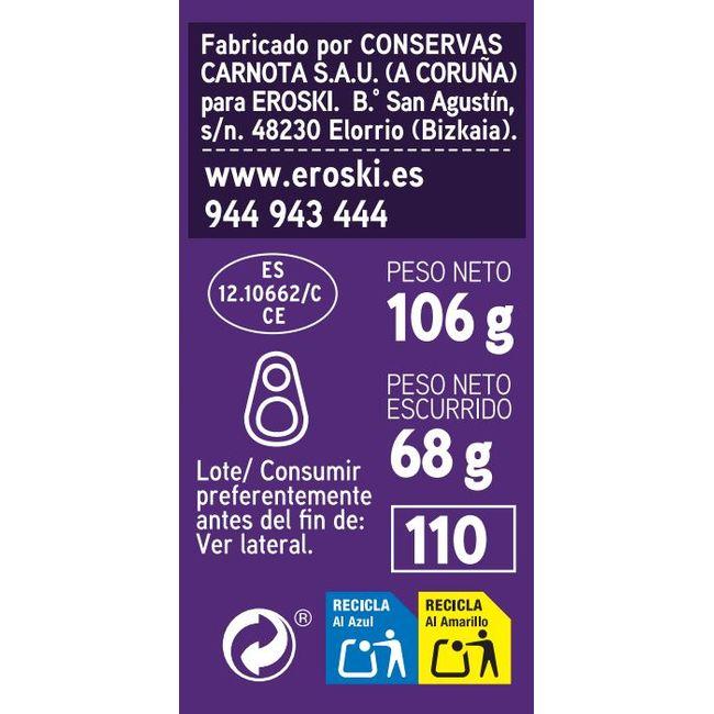 Eroski Chipirón En Su Tinta EROSKI Lata 106 G