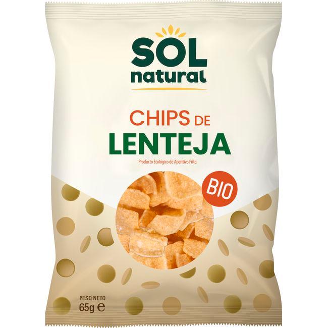 Eroski Chips de lenteja bio SOLNATURAL bolsa 65 g