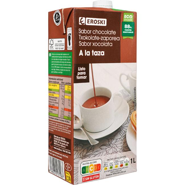Eroski Chocolate A La Taza EROSKI Brik 1 Litro