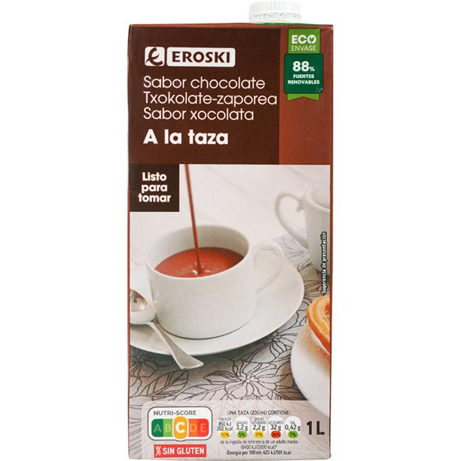 Eroski Chocolate a la taza EROSKI brik 1 litro