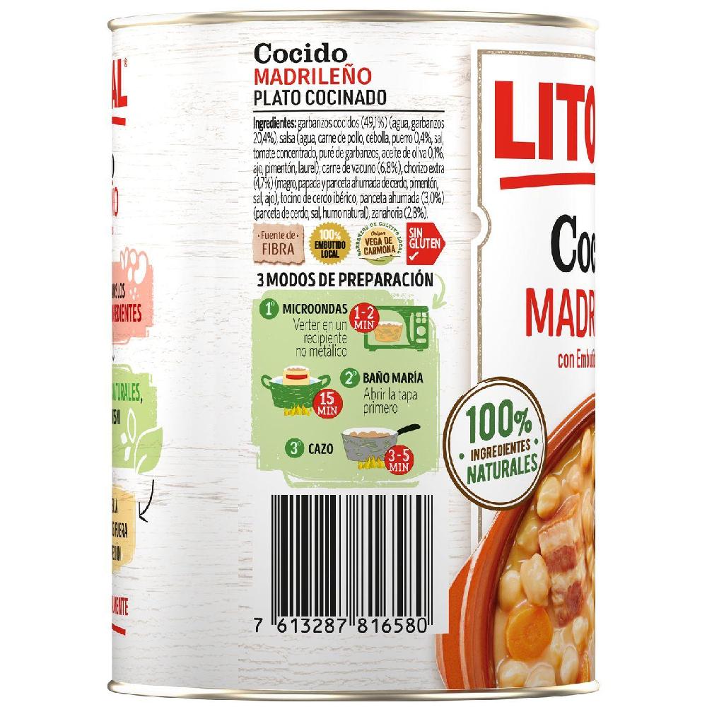 Eroski Cocido Madrileño LITORAL Lata 425 G