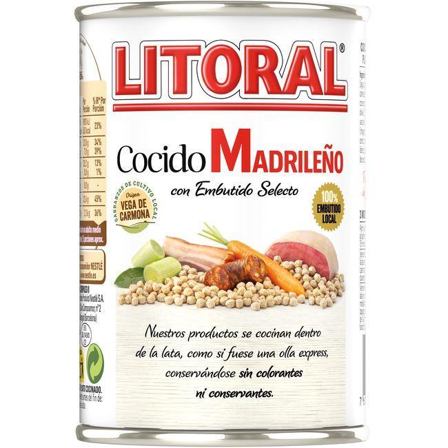 Eroski Cocido Madrileño LITORAL Lata 425 G