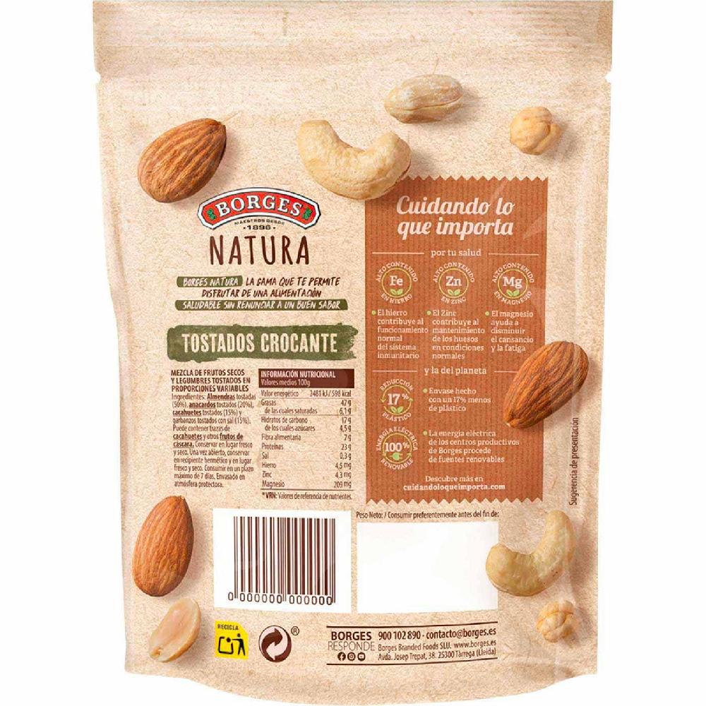 Eroski Cocktail Crocante BORGES NATURA Bolsa 170 G