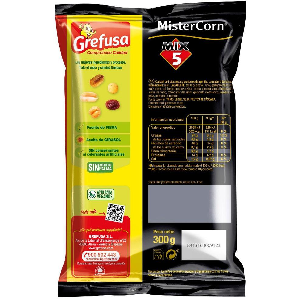 Eroski Cocktail Mix 5 MISTERCORN Bolsa MAXI 300g