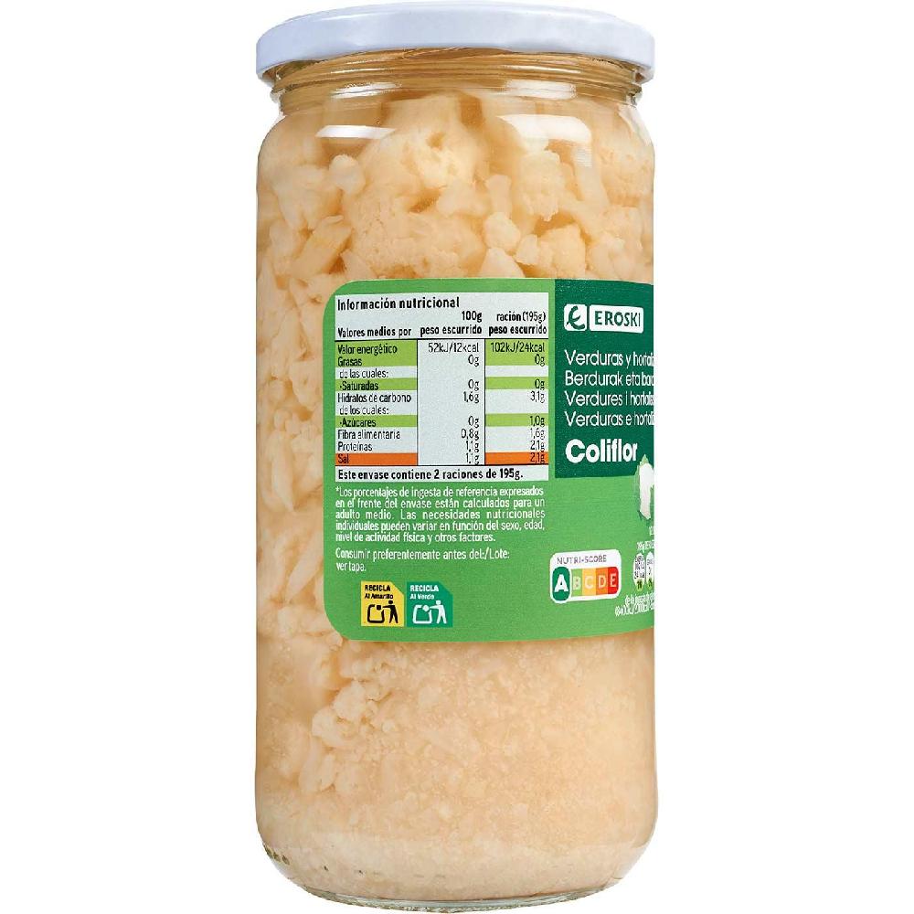Eroski Coliflor EROSKI Frasco 390 G