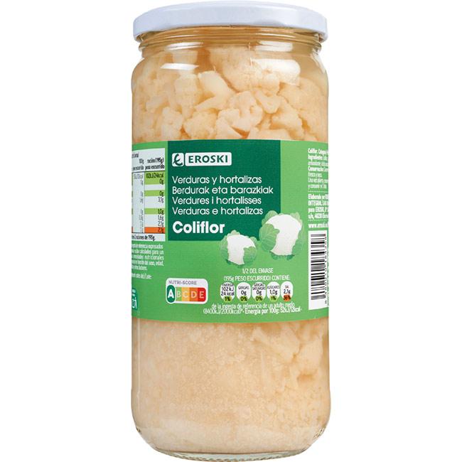 Eroski Coliflor EROSKI frasco 390 g
